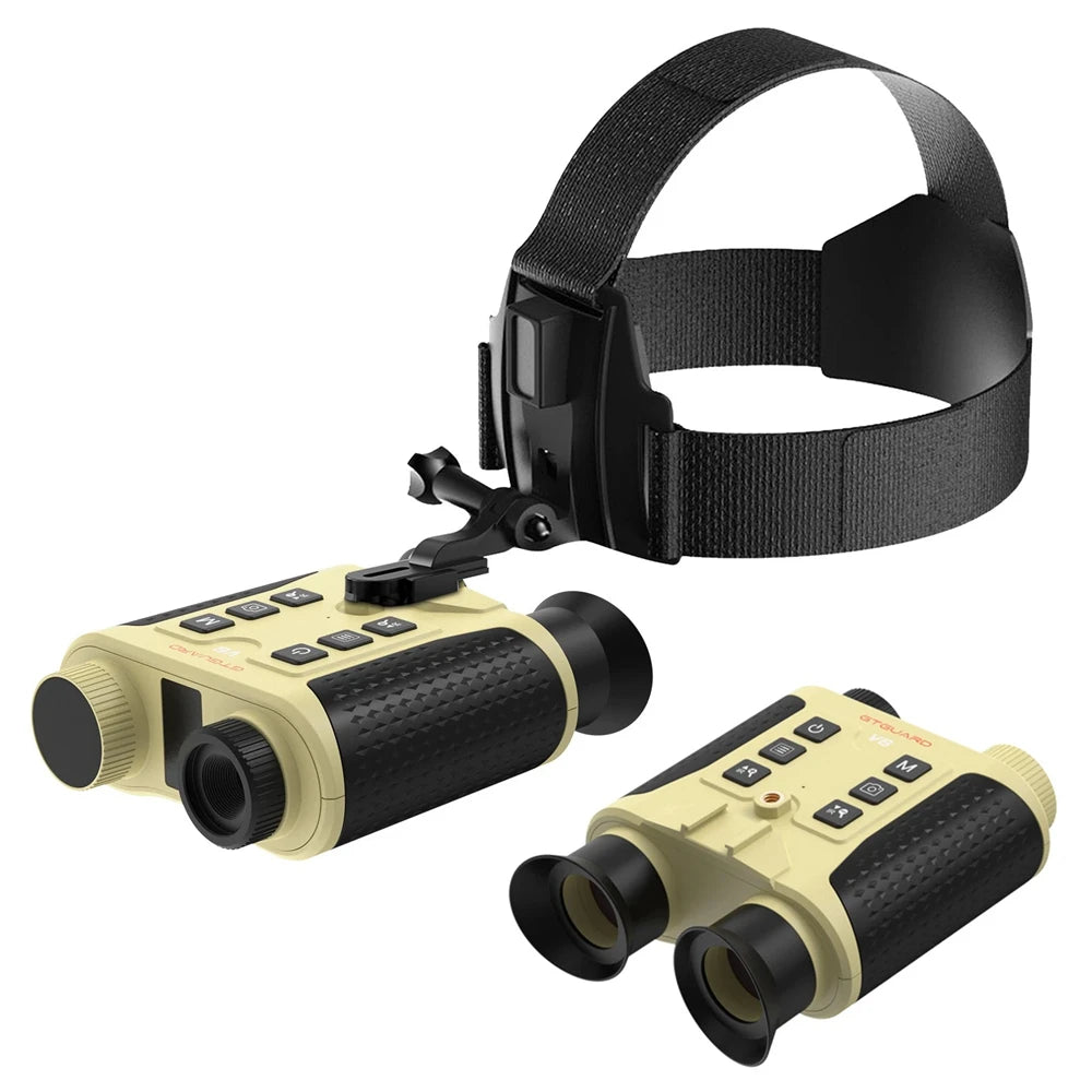 4K Night Vision Binoculars 8X Digital Zoom Infrafred Night Vision Goggles Telescope Day/Night Use for Outdoor Hunting Support Video & Photo