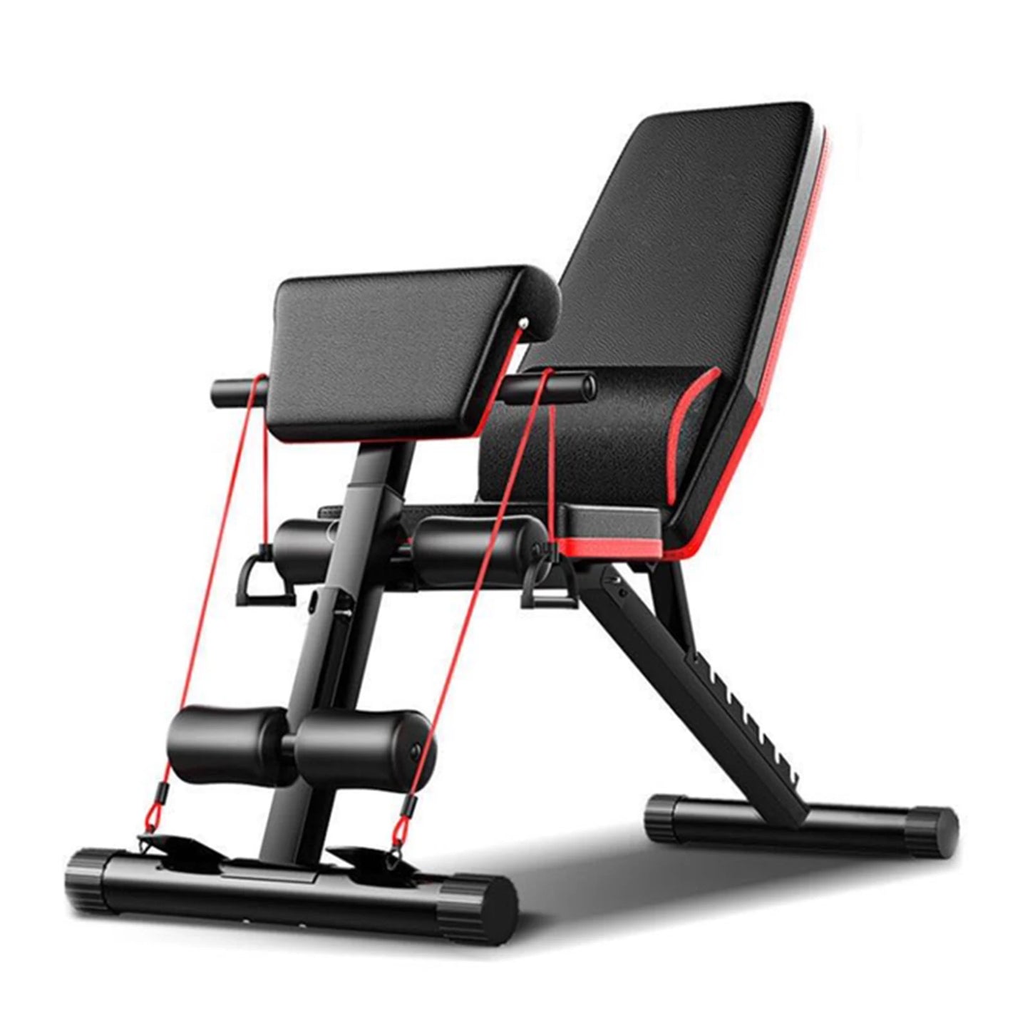 Foldable Weight Bench With Adjustable Height For Home Gym