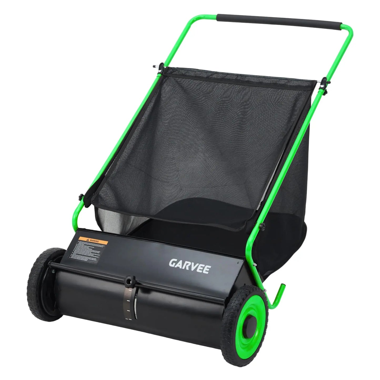 HiMISS Push Lawn Sweeper With Adjustable Brush Height For Grass