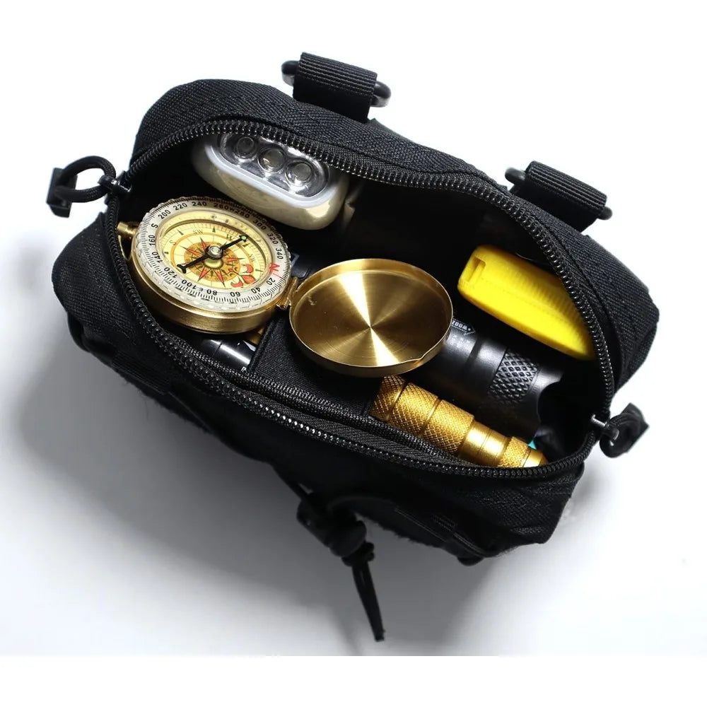 Compact Tactical MOLLE Pouch EDC Utility Bag Waist Pack First Aid Kit
