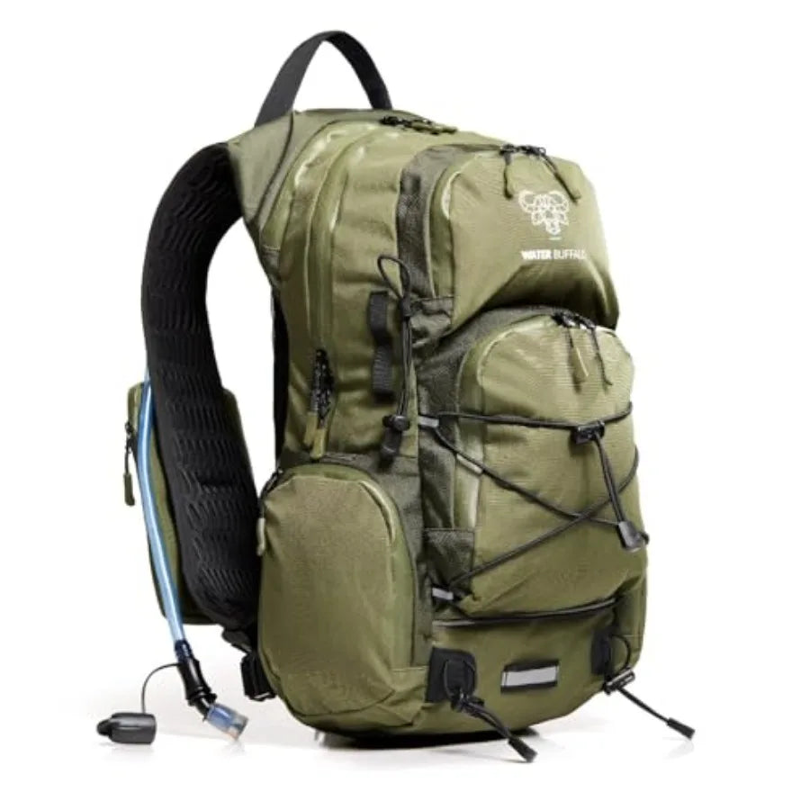 Hydration Backpack For Hiking 22L Water Bladder With Waterproof Zippers
