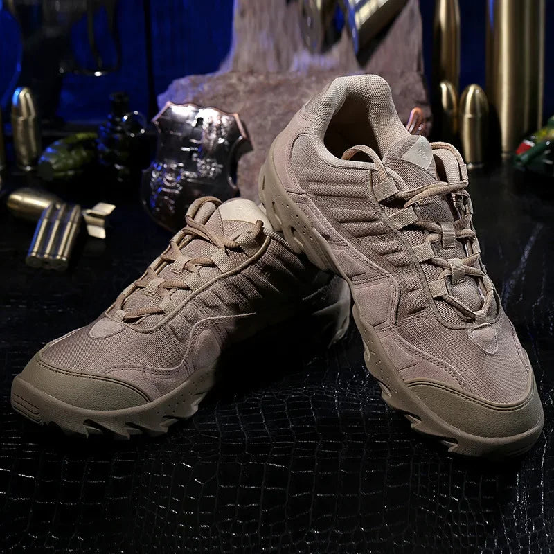 KOLINLOV Men Waterproof Tactical Boots For Outdoor Hiking