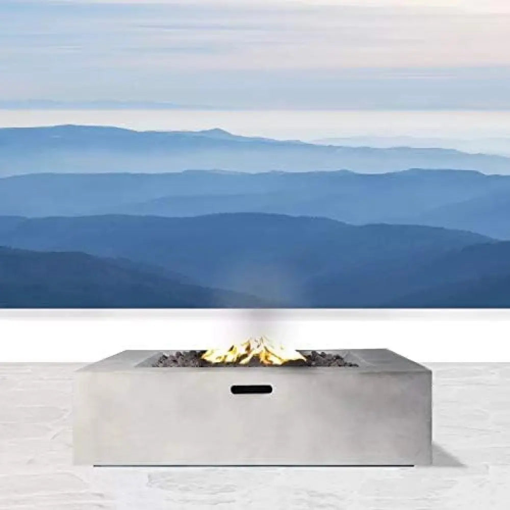 Concrete Outdoor Fire Pit Table For Garden And Patio