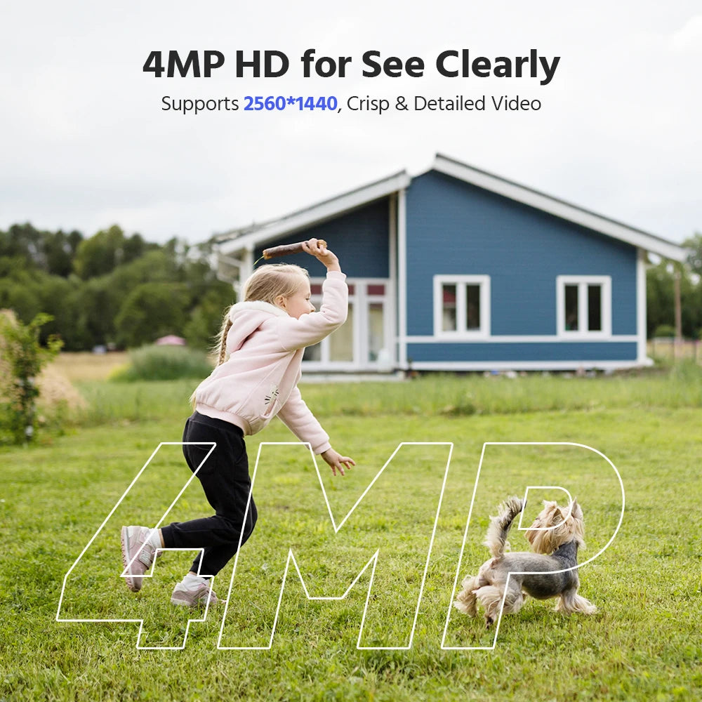 ANNKE 4MP Solar Wireless Outdoor Security Camera With WiFi 6