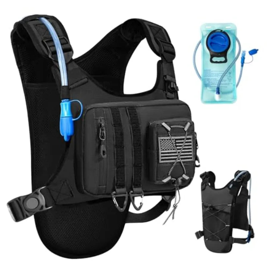 Outdoor Hydration Vest for Running and Hiking 2L Bladder