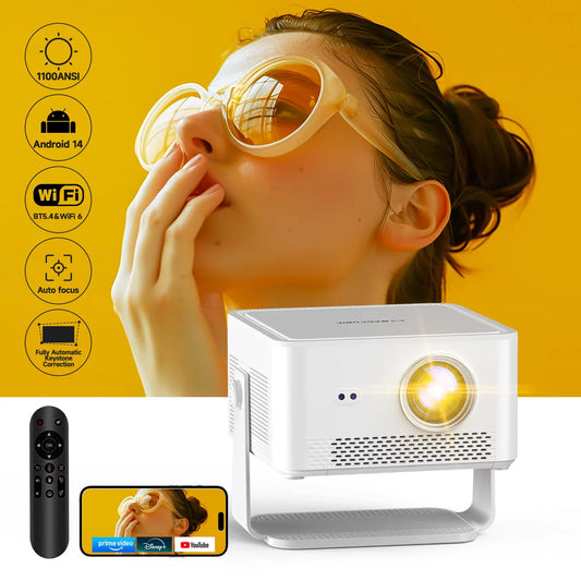 Magcubic Android 14 Mini Projector Featuring Autofocus And Connectivity