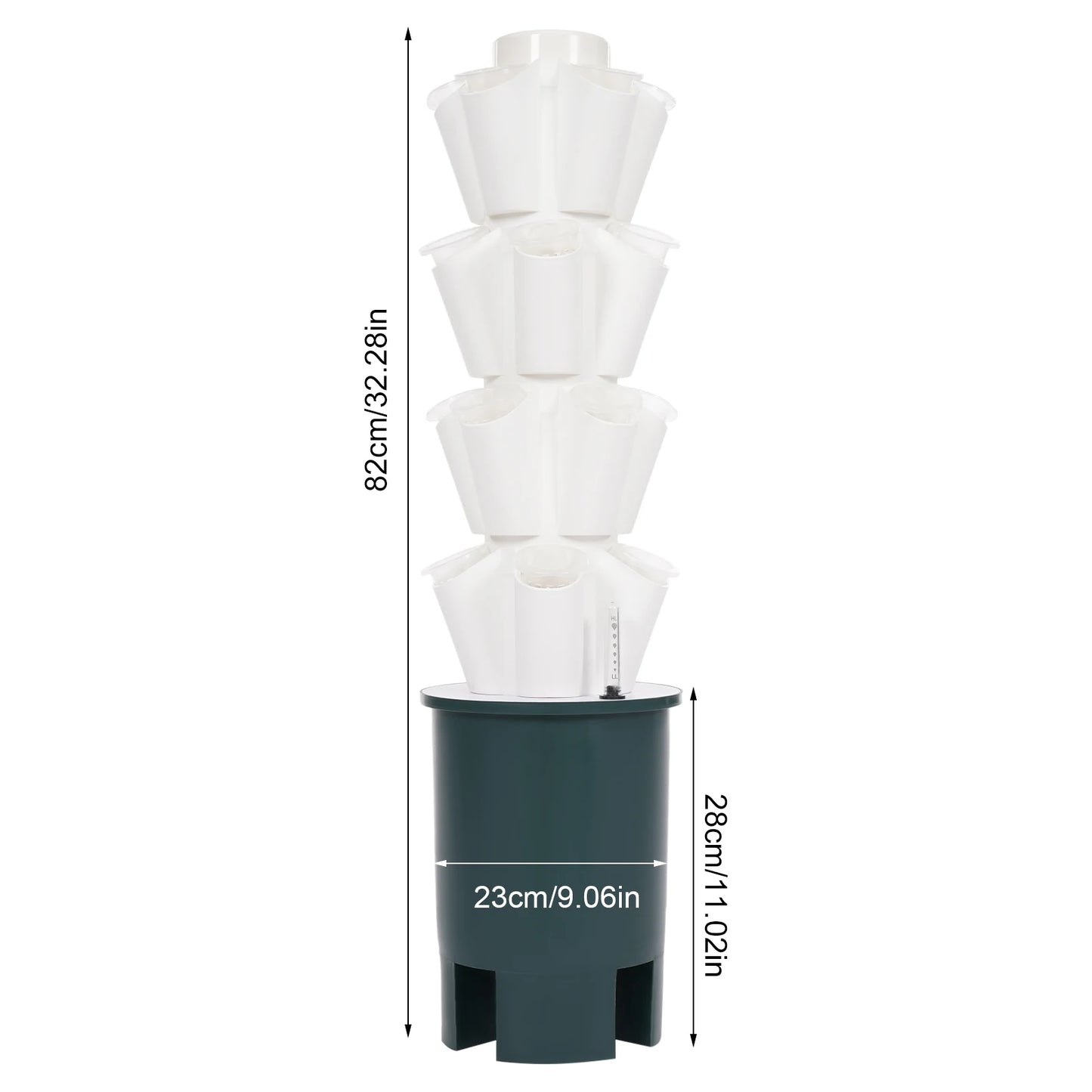 Hydroponic Growing Tower 20 Sites Indoor Water Culture System, Vertical Gardening Kit for Germination of Vegetable Herbs Flowers