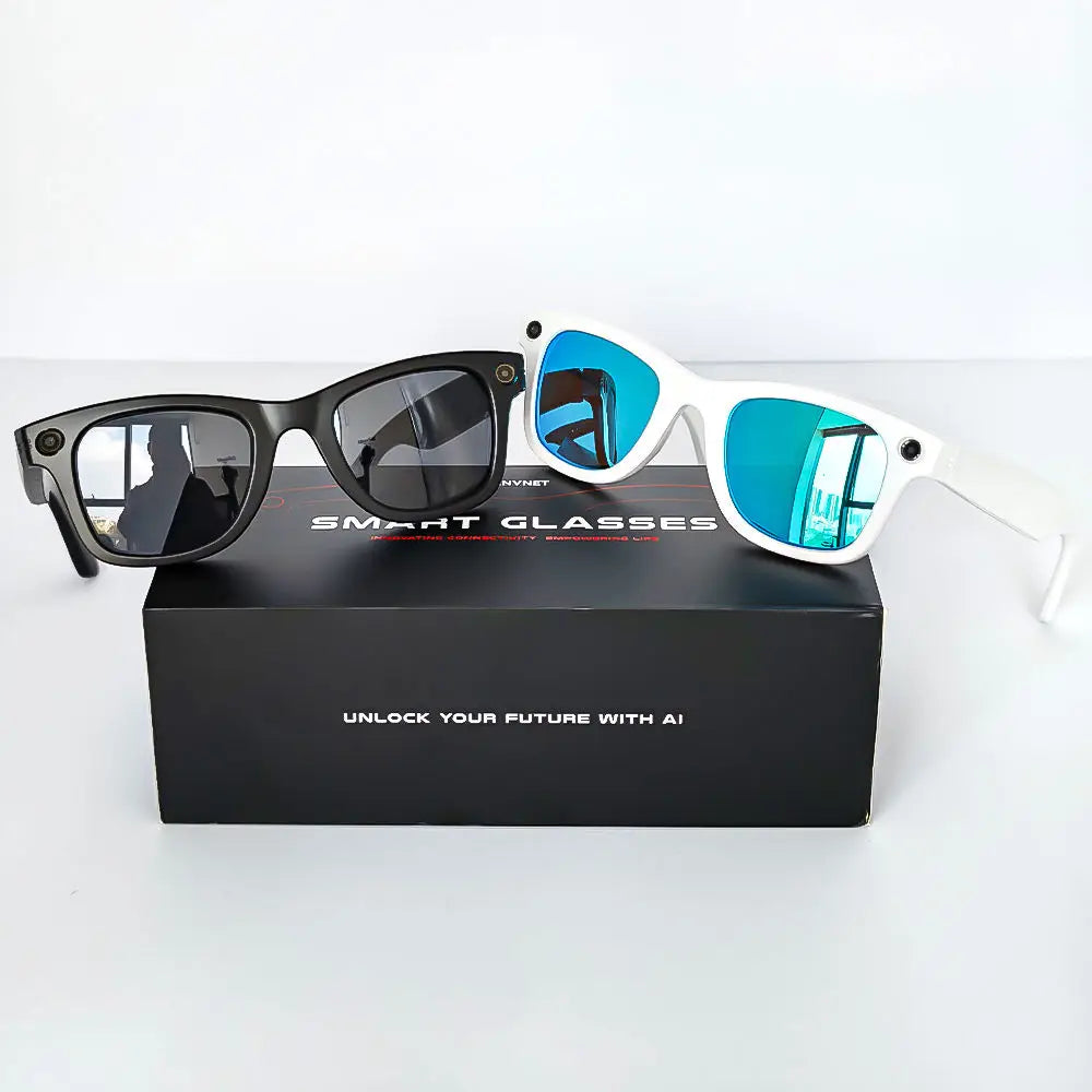 Smart Glasses GS4 MAX Dual Lenses 8MP 1080p Video Camera