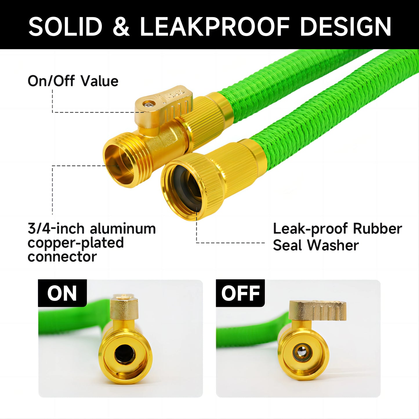 Expandable Garden Hose With Holder And Spray Nozzle