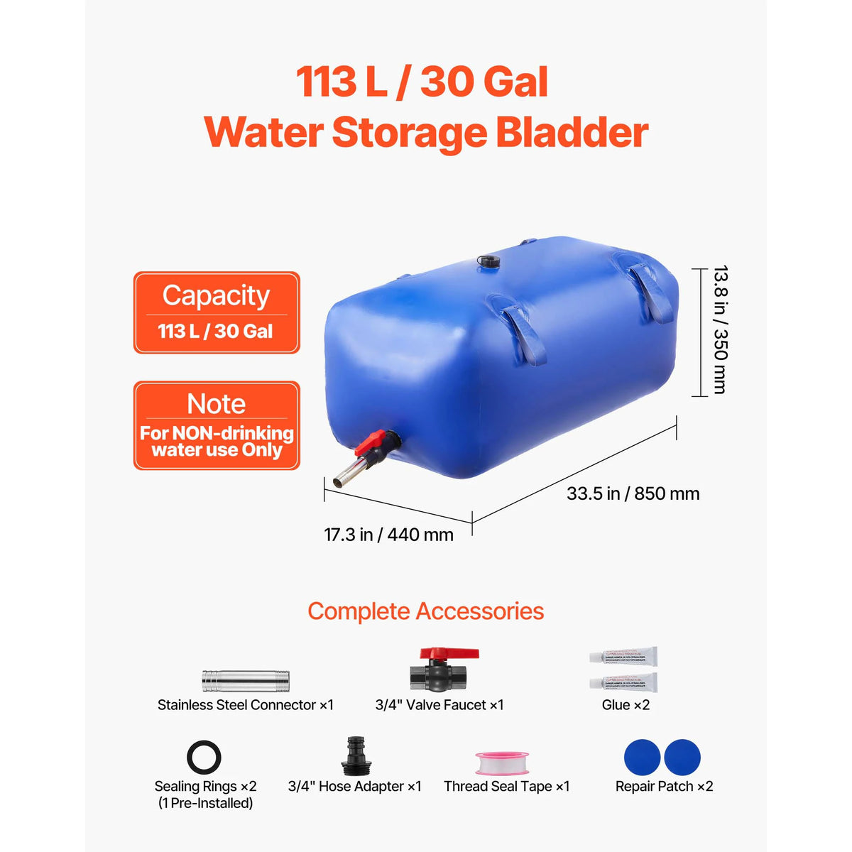 TPU Soft Water Storage Bag Portable Collapsible Camping Irrigation Container