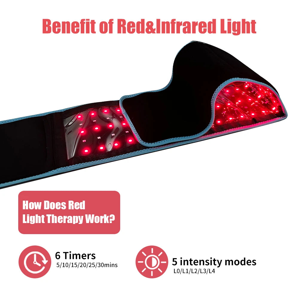 Near Infrared Red Light Therapy Wrap For Body Relaxation And Muscle Relief