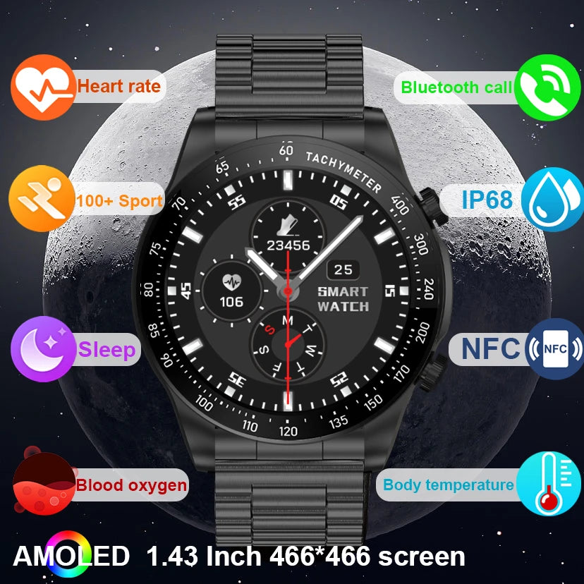 Bluetooth Calling Smart Watch Fitness Tracker Heart Rate Monitor